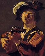 Dirck van Baburen The Lute player. oil